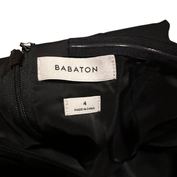 Babaton Appraise Black Strapless Dress Defined Waist Cocktail Size 4 Women's NWT - Picture 14 of 14